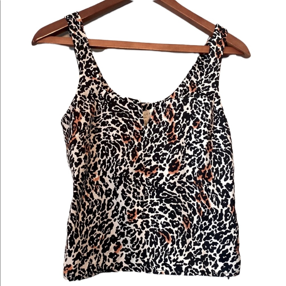 Saltwater Luxe Animal Print Sleeveless Top